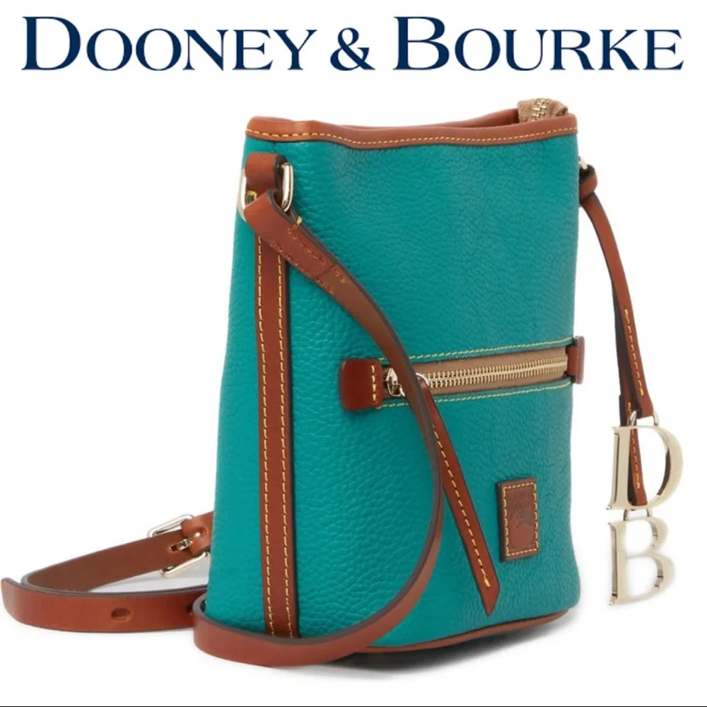 NWT Dooney & Bourke Zip Leather Crossbody Bag - Picture 5 of 6